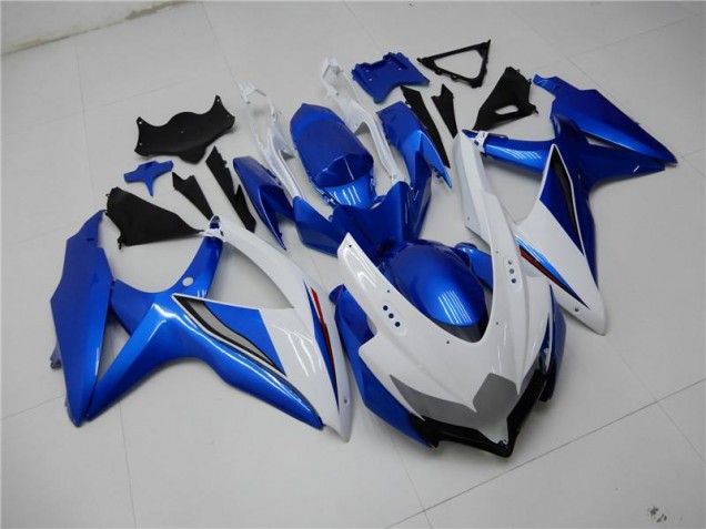 Blanco Azul Kit Carenado GSXR 600 / 750 K8 08-10 Blanco Azul Kit Carenado GSXR 600 / 750 K8 08-10