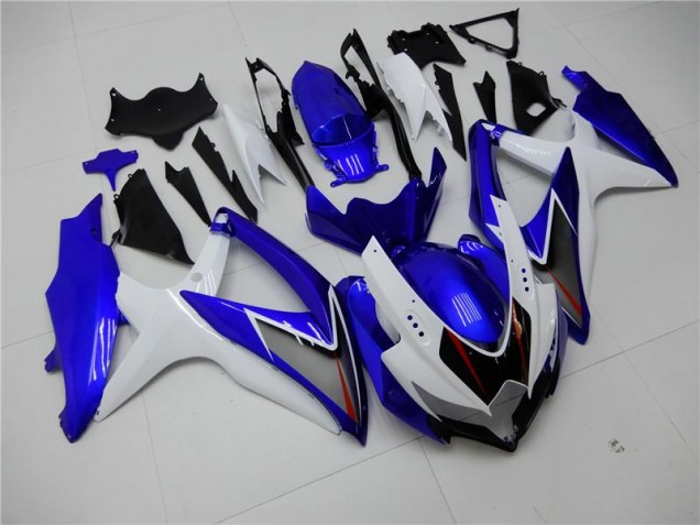 Blanco Azul Kit Completo Carenado GSXR 600 / 750 K8 08-10 Blanco Azul Kit Completo Carenado GSXR 600 / 750 K8 08-10