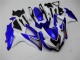 Blanco Azul Kit Completo Carenado GSXR 600 / 750 K8 08-10 Blanco Azul Kit Completo Carenado GSXR 600 / 750 K8 08-10