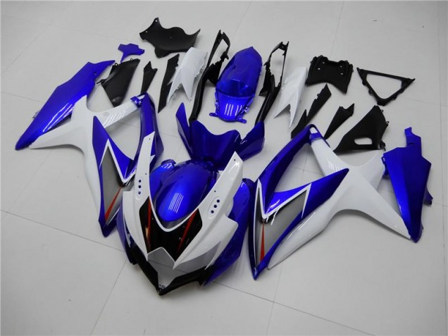 Blanco Azul Kit Completo Carenado GSXR 600 / 750 K8 08-10 Blanco Azul Kit Completo Carenado GSXR 600 / 750 K8 08-10