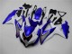 Blanco Azul Kit Completo Carenado GSXR 600 / 750 K8 08-10 Blanco Azul Kit Completo Carenado GSXR 600 / 750 K8 08-10