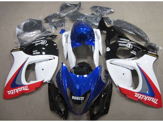 Blanco Azul Makita Carenado GSXR 1300 Hayabusa 08-19 Blanco Azul Makita Carenado GSXR 1300 Hayabusa 08-19