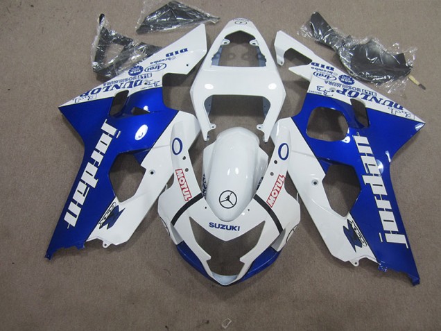 Blanco Azul Motul Carenado GSXR 600 K4 04-05 Blanco Azul Motul Carenado GSXR 600 K4 04-05