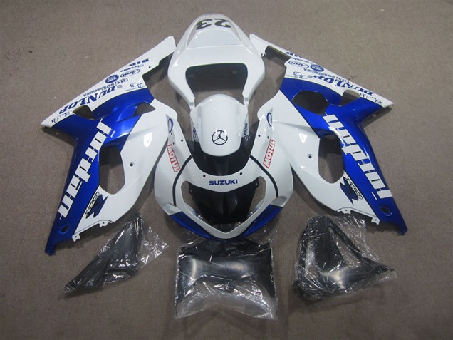 Blanco Azul Motul Carrocería GSXR 600 K1 K2 K3 01-03 Blanco Azul Motul Carrocería GSXR 600 K1 K2 K3 01-03
