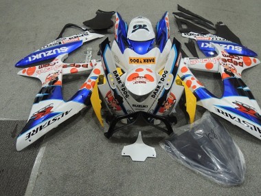 Blanco Azul Oscuro Dog Carenado GSXR 600 K8 08-10