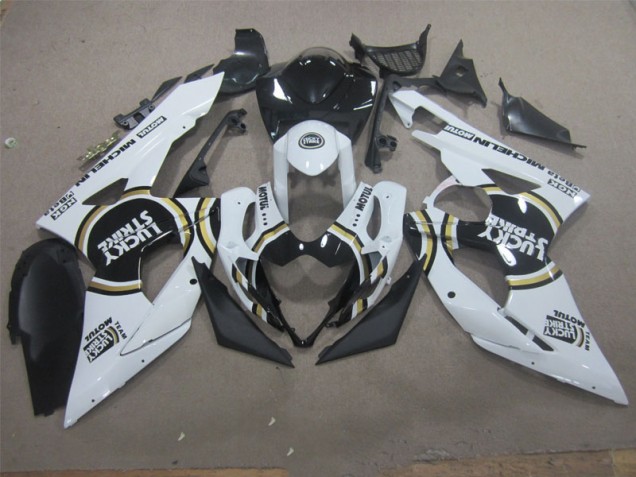 Blanco Lucky Strike Negro Motul Carenado GSXR 1000 K5 05-06 Blanco Lucky Strike Negro Motul Carenado GSXR 1000 K5 05-06