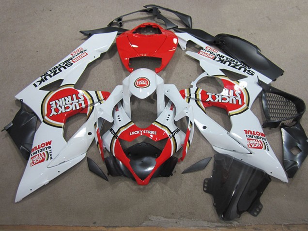 Blanco Lucky Strike Rojo Motul Kit ABS Carenado GSXR 1000 K5 05-06 Blanco Lucky Strike Rojo Motul Kit ABS Carenado GSXR 1000 K5 05-06