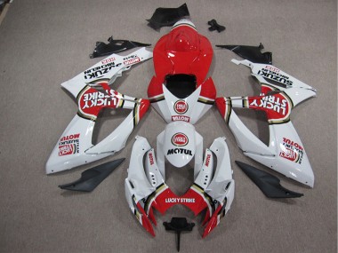 Blanco Lucky Strike Rojo Motul Kit Carenado ABS Completo GSXR 1000 K5 05-06