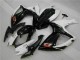Blanco Negro ABS Plástica GSXR 600 / 750 K6 06-07 Blanco Negro ABS Plástica GSXR 600 / 750 K6 06-07