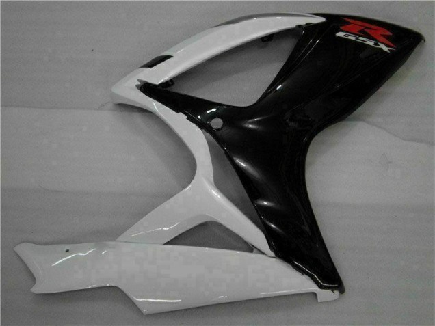 Blanco Negro ABS Plástica GSXR 600 / 750 K6 06-07 Blanco Negro ABS Plástica GSXR 600 / 750 K6 06-07