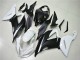 Blanco Negro ABS Plástica ZX6R 13-18 Blanco Negro ABS Plástica ZX6R 13-18