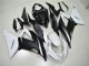 Blanco Negro ABS Plástica ZX6R 13-18 Blanco Negro ABS Plástica ZX6R 13-18