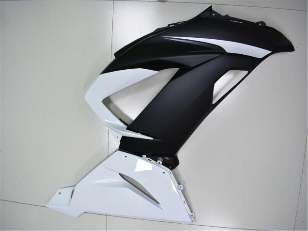 Blanco Negro ABS Plástica ZX6R 13-18 Blanco Negro ABS Plástica ZX6R 13-18