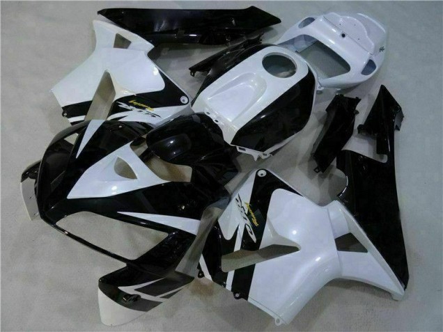 Blanco Negro ABS Plástico CBR 600 RR 05-06 Blanco Negro ABS Plástico CBR 600 RR 05-06