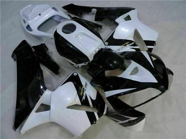 Blanco Negro ABS Plástico CBR 600 RR 05-06 Blanco Negro ABS Plástico CBR 600 RR 05-06