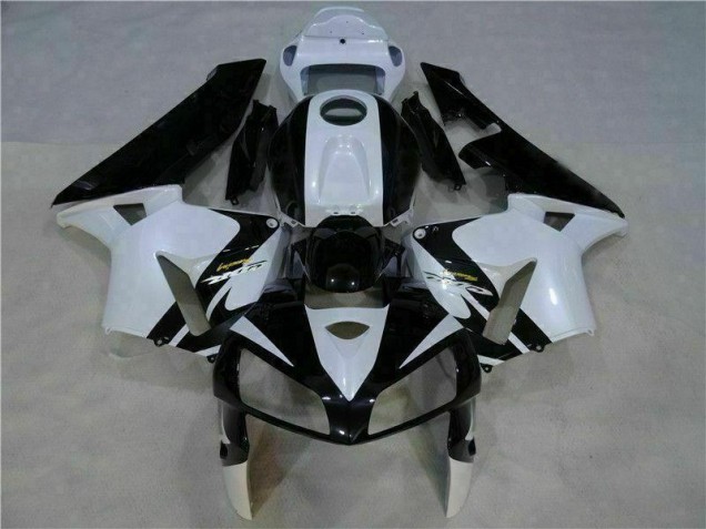 Blanco Negro ABS Plástico CBR 600 RR 05-06 Blanco Negro ABS Plástico CBR 600 RR 05-06