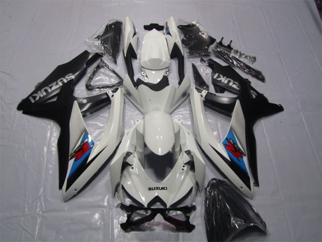 Blanco Negro Carenado GSXR 1000 K7 07-08 Blanco Negro Carenado GSXR 1000 K7 07-08