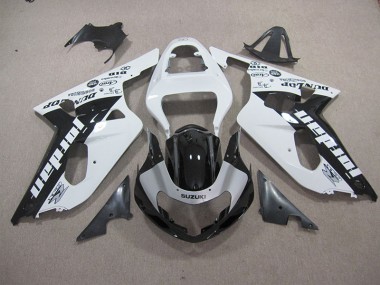 Blanco Negro Carenado GSXR 600 K1 K2 K3 01-03