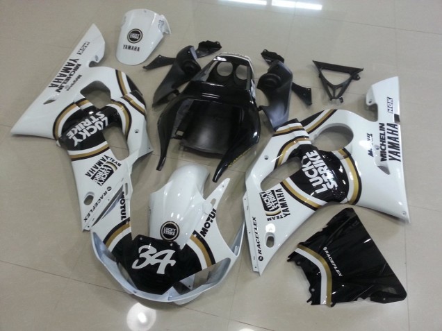 Blanco Negro Carenado R6 98-02 Blanco Negro Carenado R6 98-02