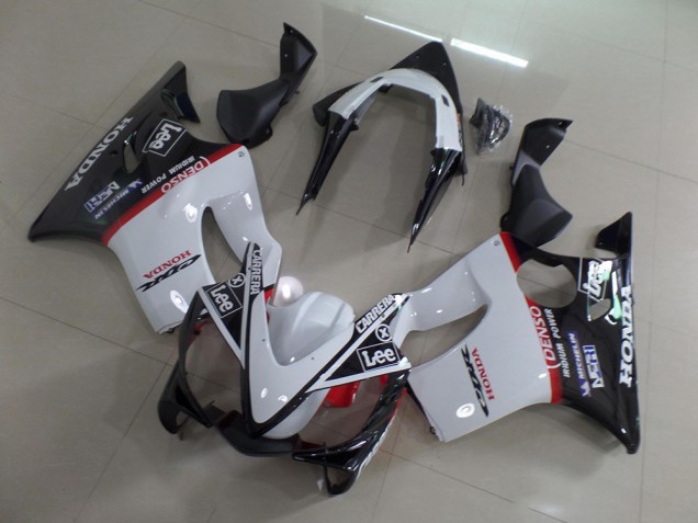 Blanco Negro Carrera Lee Carenado CBR 600 F4i 01-03 Blanco Negro Carrera Lee Carenado CBR 600 F4i 01-03