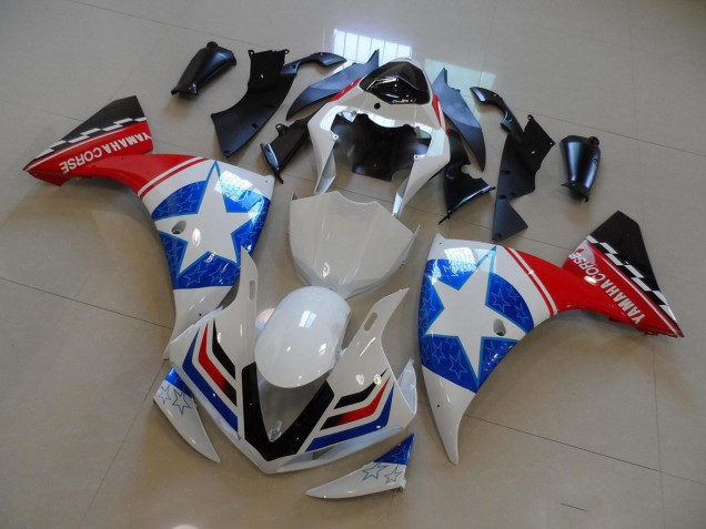 Blanco Negro Ducati Star Carenado R1 09-11 Blanco Negro Ducati Star Carenado R1 09-11