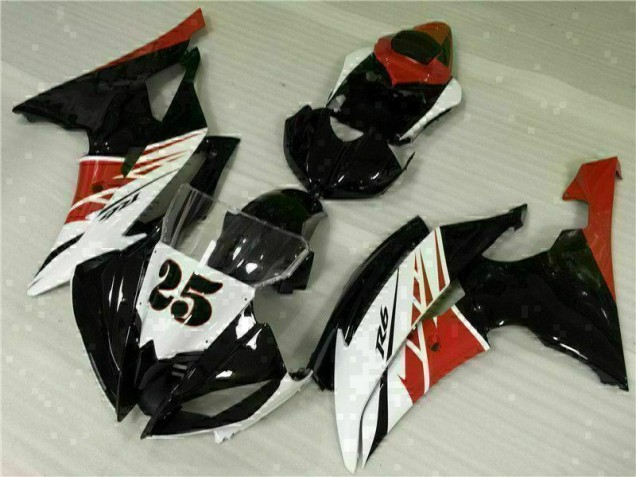 Blanco Negro Inyección Kit Carenado R6 08-16
