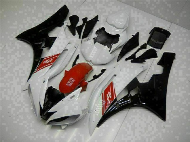 Blanco Negro Kit Carenado ABS Completo R6 06-07 Blanco Negro Kit Carenado ABS Completo R6 06-07