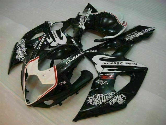 Blanco Negro Kit Carenado GSXR 1000 K5 05-06 Blanco Negro Kit Carenado GSXR 1000 K5 05-06