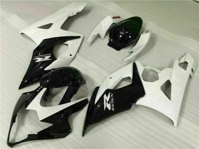 Blanco Negro Kits Completo Carenado ABS GSXR 1000 K5 05-06 Blanco Negro Kits Completo Carenado ABS GSXR 1000 K5 05-06