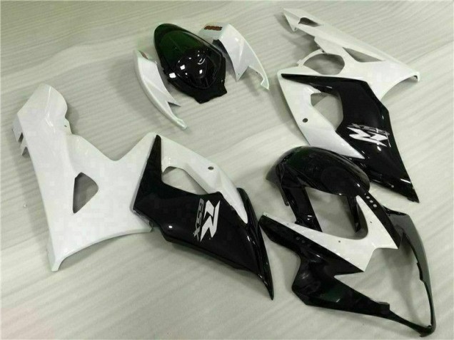 Blanco Negro Kits Completo Carenado ABS GSXR 1000 K5 05-06 Blanco Negro Kits Completo Carenado ABS GSXR 1000 K5 05-06