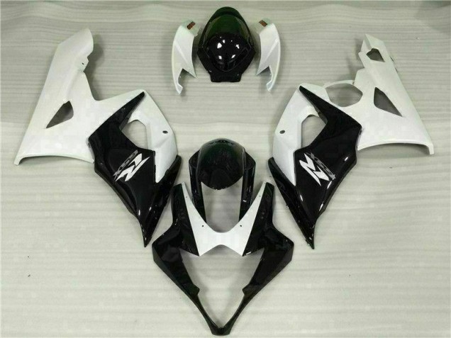 Blanco Negro Kits Completo Carenado ABS GSXR 1000 K5 05-06 Blanco Negro Kits Completo Carenado ABS GSXR 1000 K5 05-06