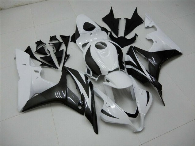 Blanco Negro Kits Completo Carenado CBR 600 RR 07-08 Blanco Negro Kits Completo Carenado CBR 600 RR 07-08