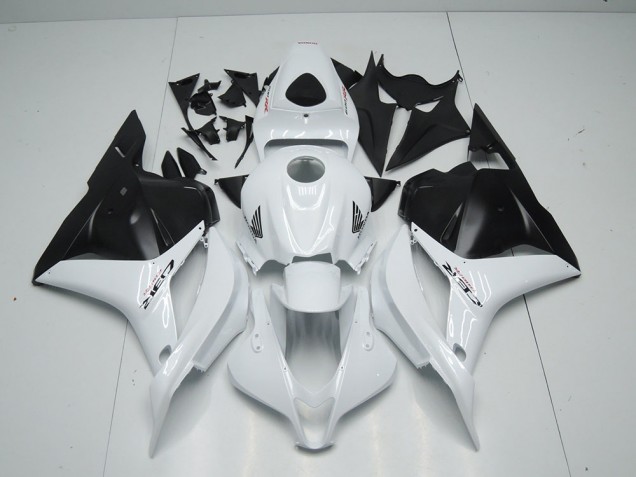Blanco Negro Mate Carenado CBR 600 RR 09-12 Blanco Negro Mate Carenado CBR 600 RR 09-12
