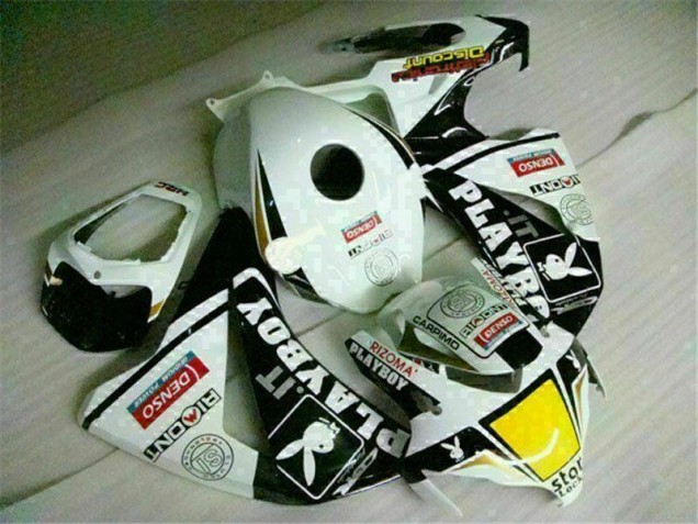 Blanco Negro Playboy ABS Carenado CBR 1000 RR 08-11 Blanco Negro Playboy ABS Carenado CBR 1000 RR 08-11