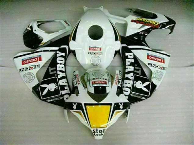 Blanco Negro Playboy ABS Carenado CBR 1000 RR 08-11 Blanco Negro Playboy ABS Carenado CBR 1000 RR 08-11