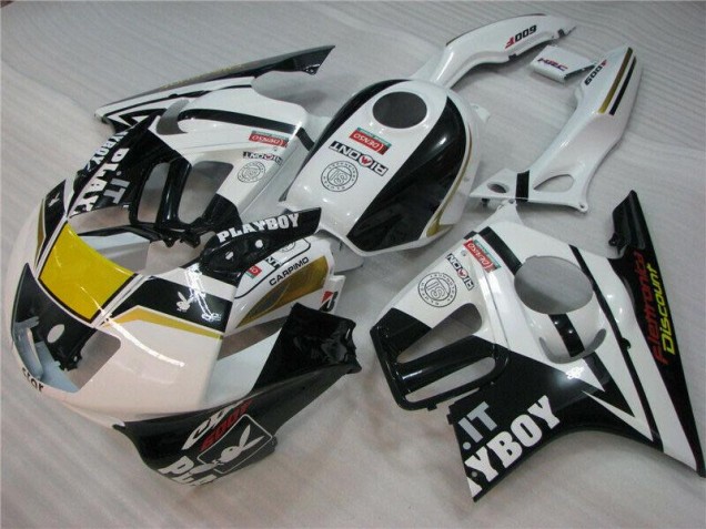 Blanco Negro Playboy Carenado CBR 600 F3 95-98 Blanco Negro Playboy Carenado CBR 600 F3 95-98