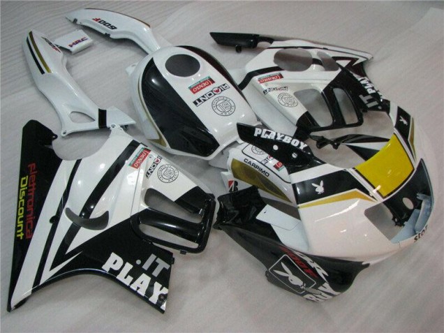 Blanco Negro Playboy Carenado CBR 600 F3 95-98 Blanco Negro Playboy Carenado CBR 600 F3 95-98