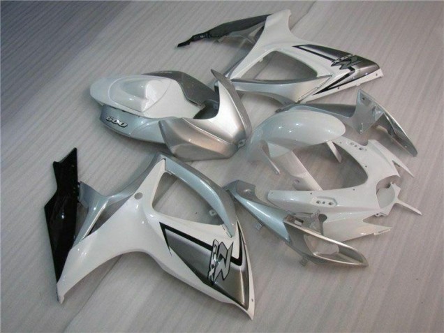 Blanco Plata Kit Completo Carenado GSXR 600 / 750 K6 06-07 Blanco Plata Kit Completo Carenado GSXR 600 / 750 K6 06-07