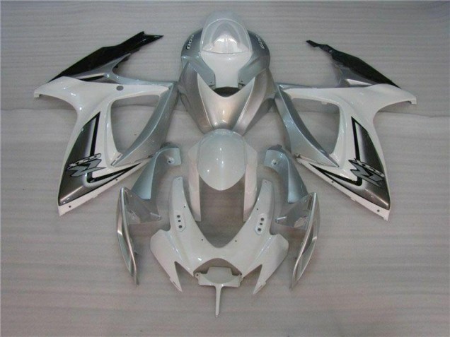 Blanco Plata Kit Completo Carenado GSXR 600 / 750 K6 06-07 Blanco Plata Kit Completo Carenado GSXR 600 / 750 K6 06-07