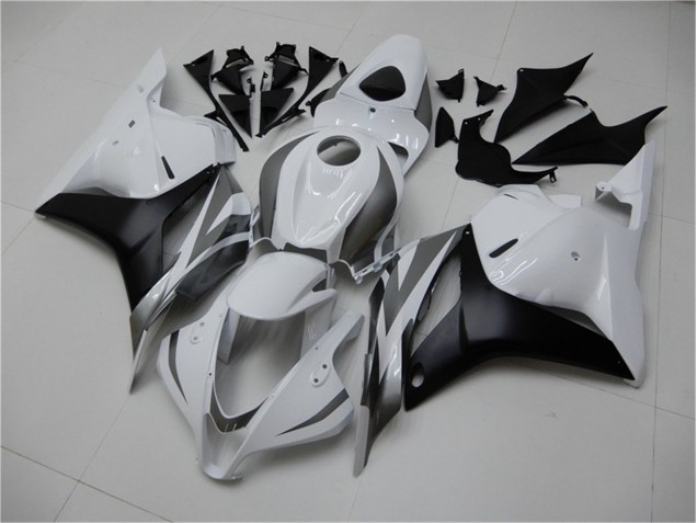 Blanco Plata Negro Carenado CBR 600 RR 09-12 Blanco Plata Negro Carenado CBR 600 RR 09-12