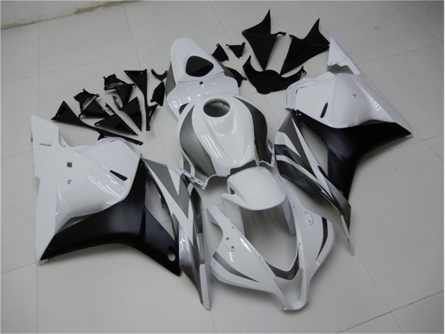 Blanco Plata Negro Carenado CBR 600 RR 09-12 Blanco Plata Negro Carenado CBR 600 RR 09-12