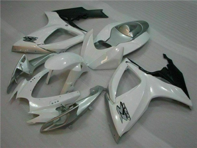 Blanco Plata Plástico GSXR 600 / 750 K6 06-07 Blanco Plata Plástico GSXR 600 / 750 K6 06-07