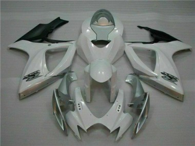 Blanco Plata Plástico GSXR 600 / 750 K6 06-07