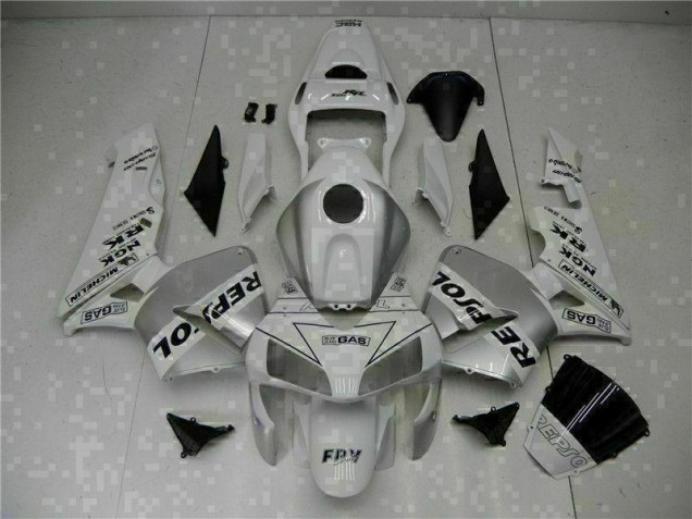 Blanco Repsol Kit Carenado Inyección CBR 600 RR 03-04 Blanco Repsol Kit Carenado Inyección CBR 600 RR 03-04