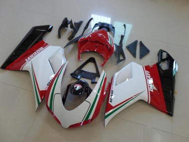 Blanco Rojo Carenado Ducati 848 1098 1198 07-14