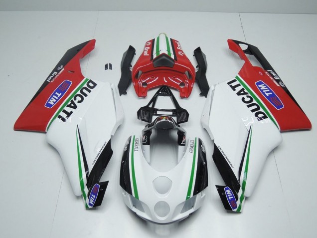 Blanco Rojo Enel Carenado Ducati 749 999 05-06 Blanco Rojo Enel Carenado Ducati 749 999 05-06