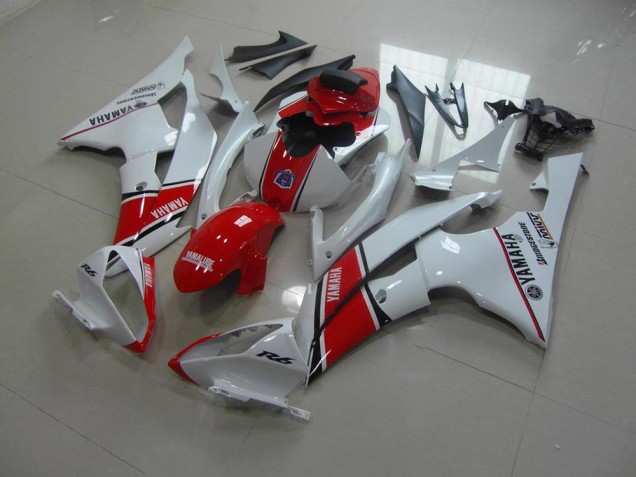 Blanco Rojo Estilo OEM Carenado R6 08-16