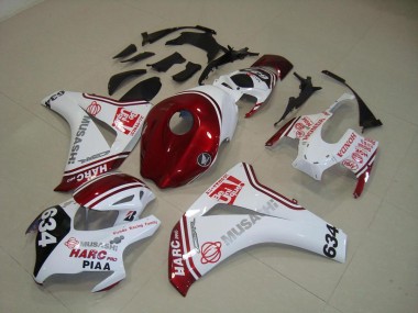 Blanco Rojo HARC Pro PIAA 634 Kits Completo Carenado CBR 1000 RR 08-11