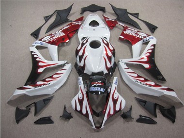 Blanco Rojo Llama Tiburón Carenado CBR 1000 RR 04-05