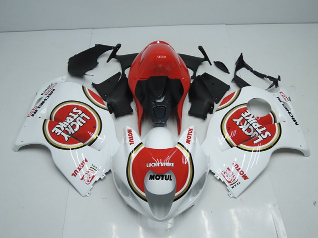 Blanco Rojo Lucky Strike Motul Carenado GSXR 1300 Hayabusa 96-07 Blanco Rojo Lucky Strike Motul Carenado GSXR 1300 Hayabusa 96-07